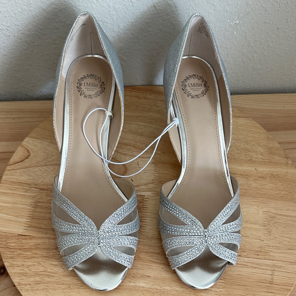 I. Miller Carey Womens Round Open Toe Stiletto Heel Pumps 11M